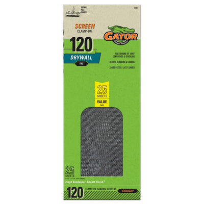 Gator Fine 120-Grit Sheet Sandpaper 4.25-in W x 11.25-in L 25-Pack