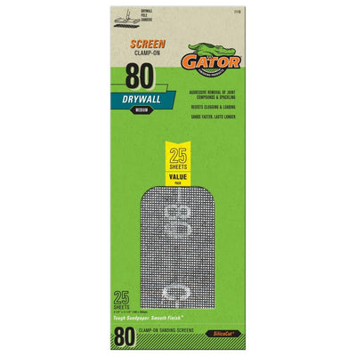 Gator Coarse 80-Grit Sheet Sandpaper 4.25-in W x 11.25-in L 25-Pack