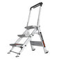 Little Giant Ladders Safety Step M3 3-Step 300-lb Capacity Silver Aluminum Foldable Step Stool