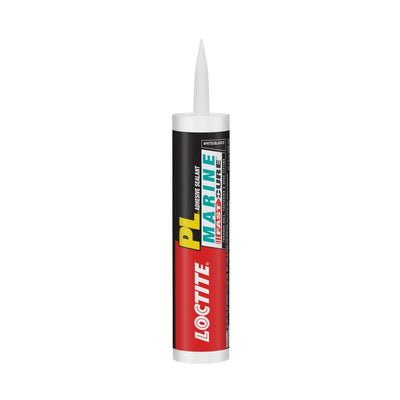 LOCTITE PL Marine Fast Cure 10.1-oz White Paintable Advanced Sealant Caulk