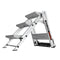 Little Giant Ladders Safety Step M3 3-Step 300-lb Capacity Silver Aluminum Foldable Step Stool