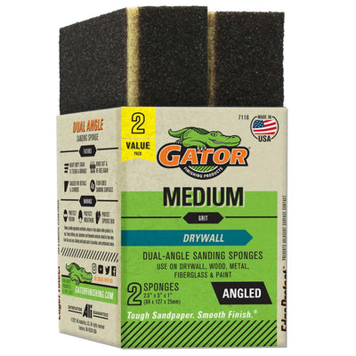 Gator Coarse 80-Grit Sanding Sponge 2.5-in x 1-in (2-Pack)