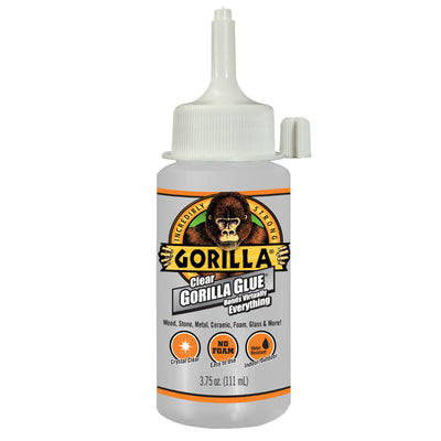 Gorilla Clear 3.75-fl oz Liquid Extreme Condition Waterproof, Quick Dry, Multipurpose Adhesive