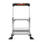 Little Giant Ladders Jumbo Step M2 2-Step 375-lb Capacity Silver Aluminum Foldable Step Stool