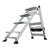 Little Giant Ladders Jumbo Step M4 4-Step 375-lb Capacity Silver Aluminum Foldable Step Stool