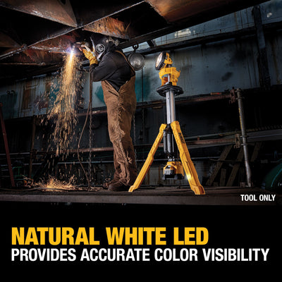 DEWALT 3000-Lumen LED Battery-operated Stand Work Light