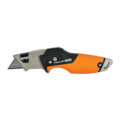 Fiskars PRO Utility Knife 0.6Mm 1-Blade Folding Utility Knife with On Tool Blade Storage