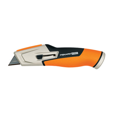 Fiskars PRO 0.6Mm 1-Blade Retractable Utility Knife with On Tool Blade Storage