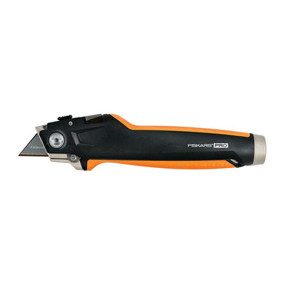 Fiskars PRO 0.6Mm 2-Blade Retractable Utility Knife with On Tool Blade Storage