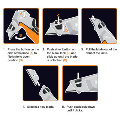 Fiskars Pro Painter's Utility Knife 0.6Mm 1-Blade Folding Utility Knife with On Tool Blade Storage