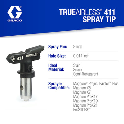 Graco TrueAirless 411 0.011-in Hole 0.65-in Length Paint Sprayer Tip