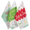 DII Cotton Kitchen Towels, Festive Design, Lightweight & Super Absorbent, 18-in x 28-in, Pack of 3