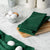 DII Green Cotton Dish Towels - Set of 4, 16 x 26 Inches, Absorbent and Durable Kitchen Cleaning Cloths