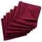 DII Red Cotton Dish Cloths - Set of 6, 12 x 12 Inches, Absorbent and Durable Kitchen Cleaning Cloths