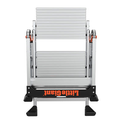 Little Giant Ladders Jumbo Step M2 2-Step 375-lb Capacity Silver Aluminum Foldable Step Stool