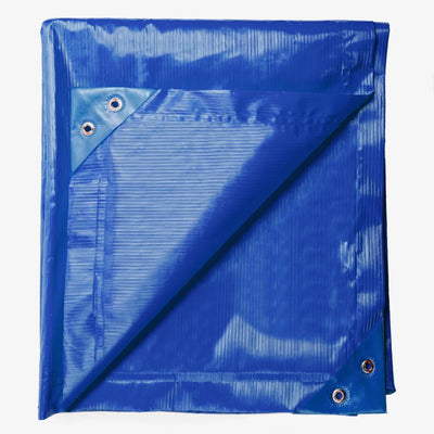 Tuf-Tec Premium 10-ft x 12-ft Blue Water Resistant Commercial Plastic 6-mil Tarp