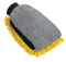 Hopkins Yellow Polyester Chenille Car Wash Mitt - Scratch-Free Cleaning Cloth for Full-Size Trucks, SUVs, and CUVs