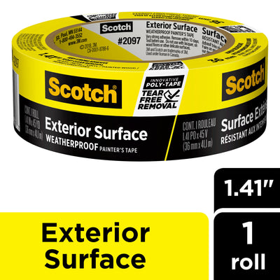 Scotch Exterior Surface Weatherproof 1.41-in x 45 Yard(s) Painters Tape