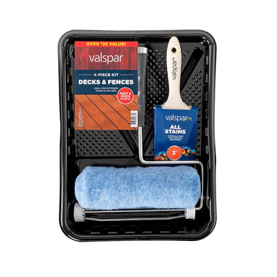 Valspar Decks and Fences 4-Piece Knit Paint Roller Kit