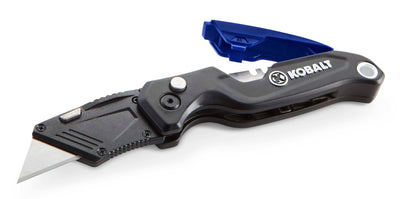 Kobalt Release 3/4-in 10-Blade Folding Utility Knife with On Tool Blade Storage