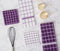 DII Purple Cotton Dish Cloths - Set of 6, 12 x 12 Inches, Absorbent and Durable Kitchen Cleaning Cloths