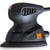 WEN Hook and Loop Hand Sander with Sandpaper Included, 1 Amp Motor, Lightweight Design, 3.75-in x 5.5-in Pad