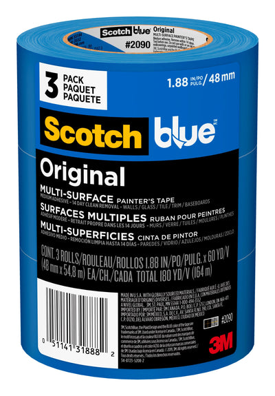 ScotchBlue Original Multi-Surface 3-Pack 1.88-in x 60 Yard(s) Painters Tape