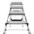 Little Giant Ladders Safety Step M4 4-Step 300-lb Capacity Silver Aluminum Foldable Step Stool