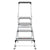 Little Giant Ladders Safety Step M4 4-Step 300-lb Capacity Silver Aluminum Foldable Step Stool