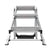 Little Giant Ladders Safety Step M3 3-Step 300-lb Capacity Silver Aluminum Foldable Step Stool