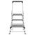 Little Giant Ladders Safety Step M3 3-Step 300-lb Capacity Silver Aluminum Foldable Step Stool