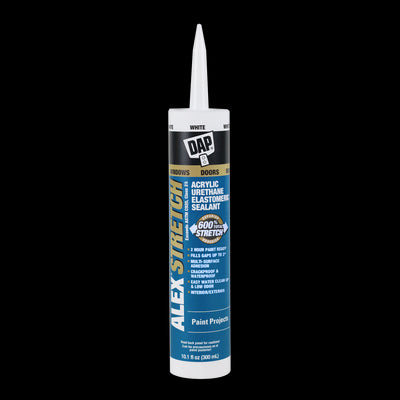 DAP Alex Stretch 10.1-oz White Paintable Acrylic Urethane Elastomeric Sealant Caulk