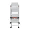 Little Giant Ladders Jumbo Step M4 4-Step 375-lb Capacity Silver Aluminum Foldable Step Stool