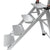 Little Giant Ladders Jumbo Step M4 4-Step 375-lb Capacity Silver Aluminum Foldable Step Stool