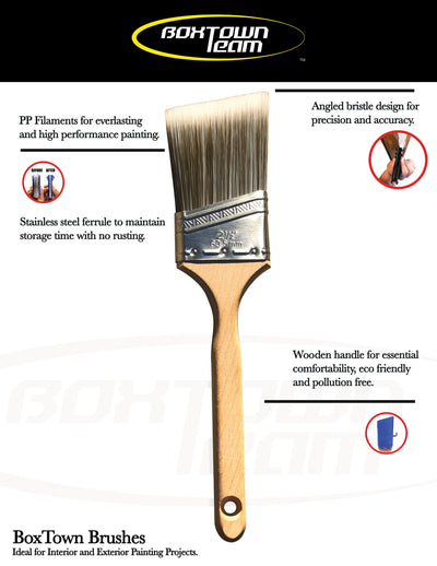 Boxtown Team 2-Pack 1-in x 2.5-in Cut-N-edge : edger and BT 2.5-in paint brush Paint Edger