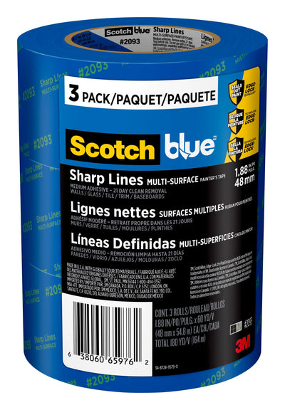 ScotchBlue Sharp Lines Multi-Surface 3-Pack 1.88-in x 60 Yard(s) Painters Tape