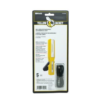 Yellow Jacket 400-Lumen LED Battery-operated Rechargeable Handheld Work Light