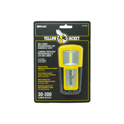 Yellow Jacket 300-Lumen LED Battery-operated Rechargeable Handheld Work Light