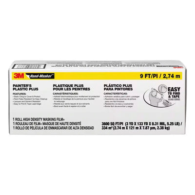 3M Hand-Masker 400 ft. x 9 ft. x 0.31 mil Painter's Plastic Plus