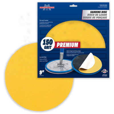 Marshalltown Fine 150-Grit Disc Sandpaper 9-in W x 9-in L 5-Pack