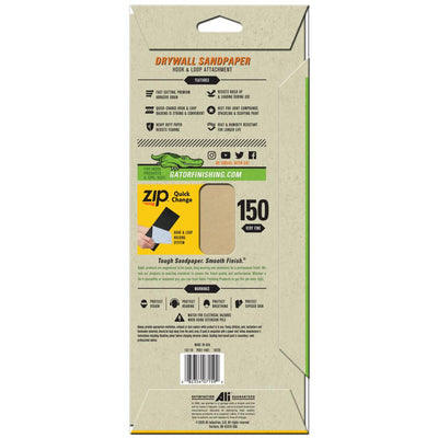 Gator Fine 150-Grit Sheet Sandpaper 4.5-in W x 10.5-in L 6-Pack