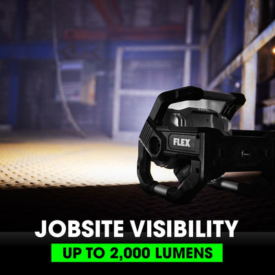 FLEX 24-volt 2000-Lumen LED Battery-operated Rechargeable Portable Work Light