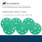 orca abrasives Green Multi-grade Pack-Grit Disc Sandpaper 5-in W x 5-in L 18-Pack