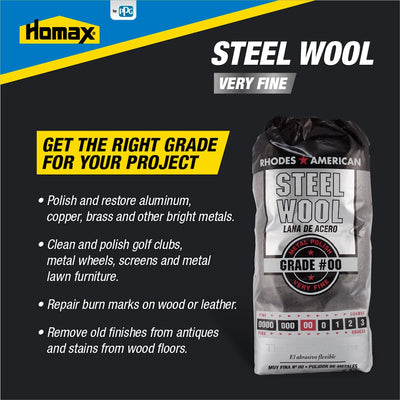 Homax 3.25-in x 4-in Very Fine Steel Wool