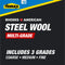 Homax 3.25-in x 4-in Multi-grade Steel Wool