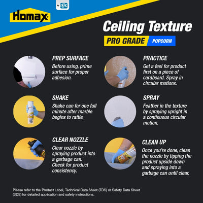 Homax Pro grade 14-oz White Popcorn Water-based Ceiling Texture Spray