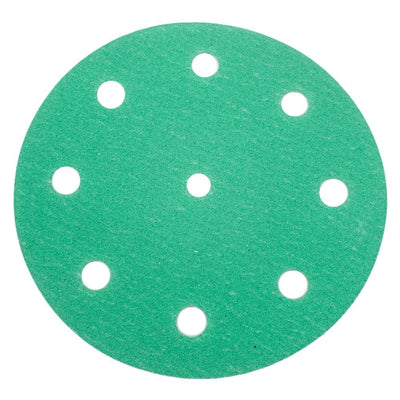 orca abrasives Green Medium 100-Grit Disc Sandpaper 5-in W x 5-in L 25-Pack