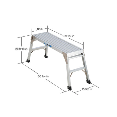 Werner Aluminum 1.7-ft H x 3.8-ft L 250-lb