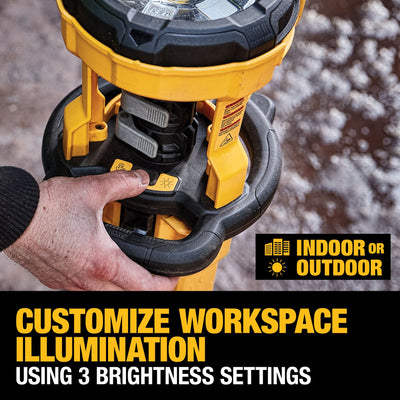 DEWALT 3000-Lumen LED Battery-operated Stand Work Light