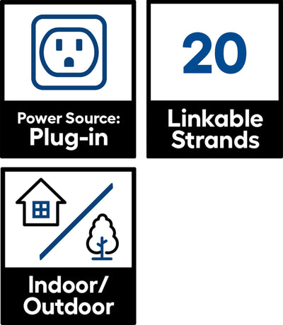 Southwire 2600-Lumen Multi Compatible Plug-in String Work Light